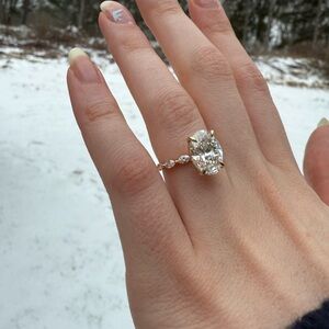 3 Carat Oval Cut Diamond What with IGI